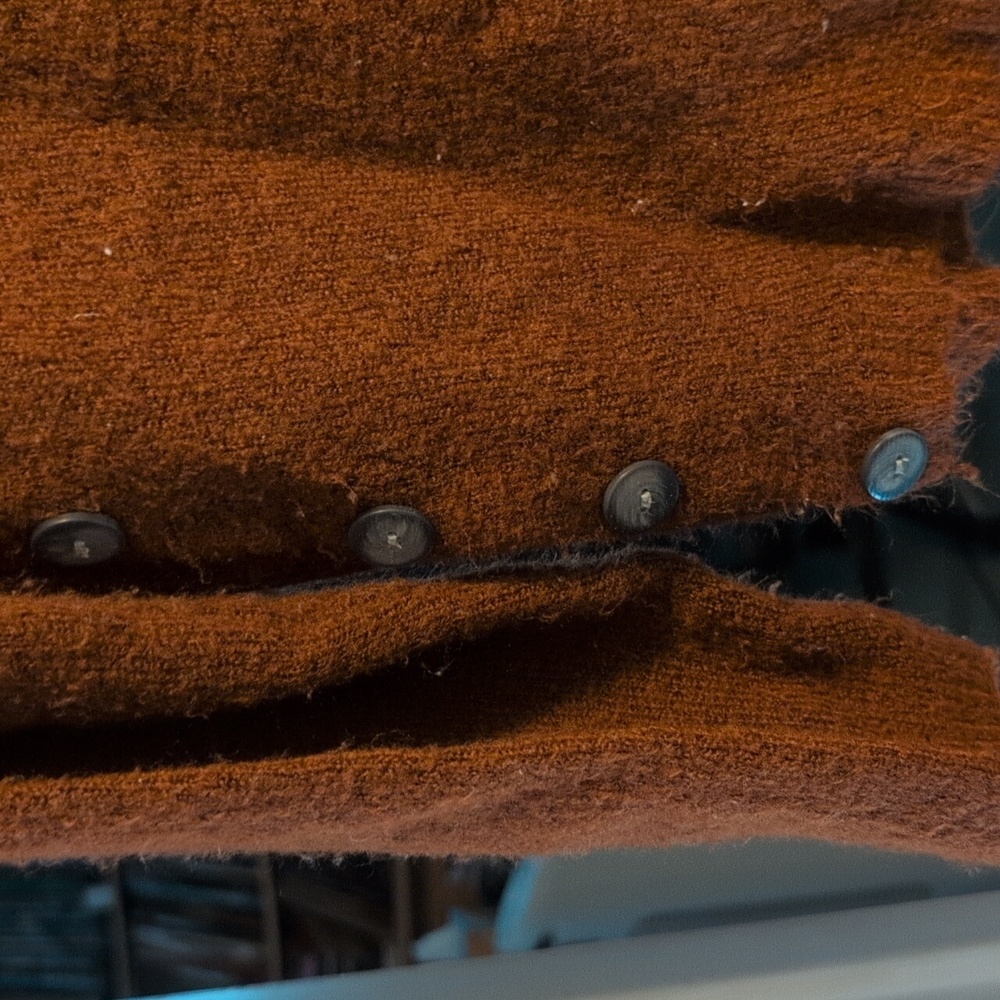 Brown Cowl Neck Sweater XL - Picture 2 of 3